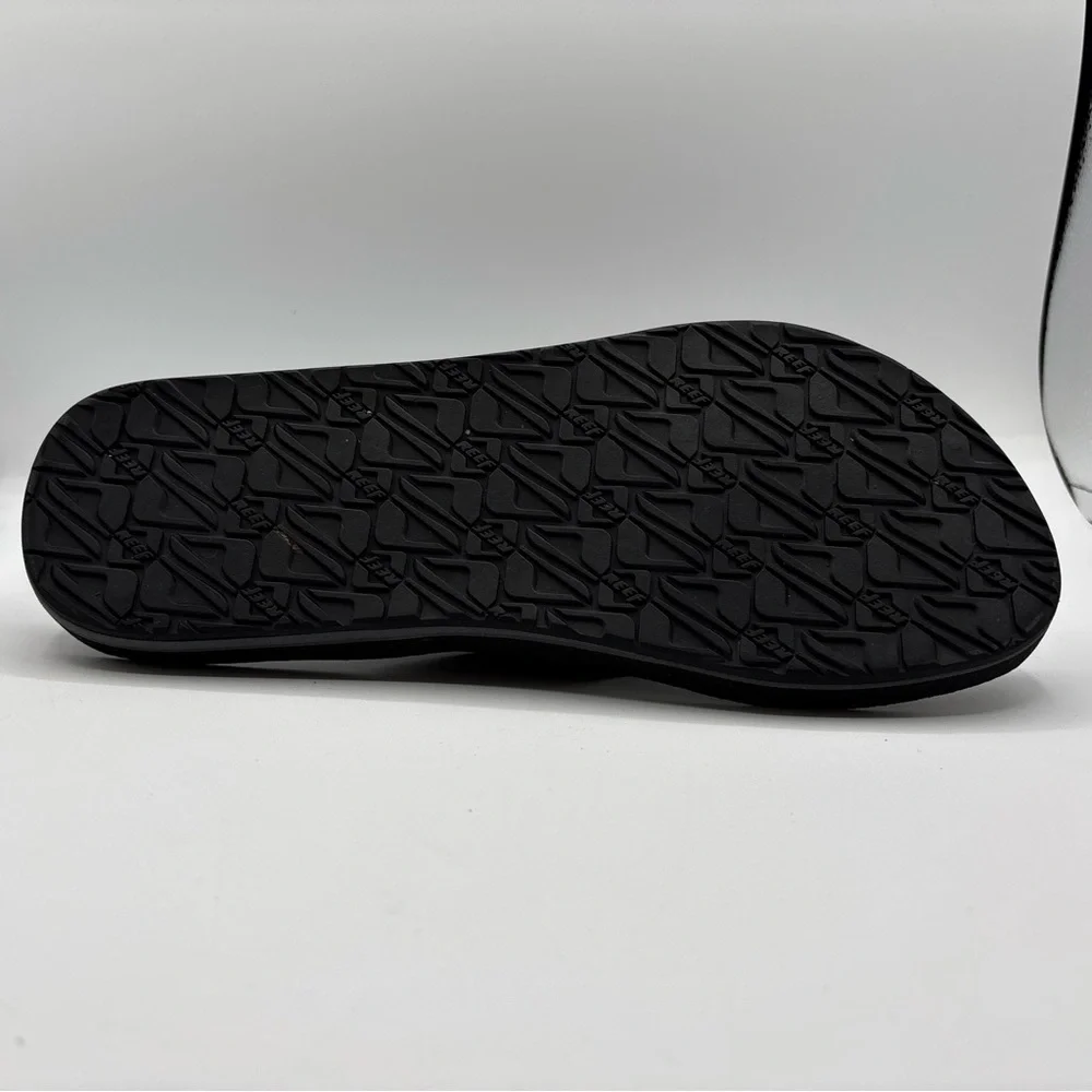 Reef Flip Flops Men's Size 12 K-10 EUR 45 Black Gray Slip On Comfort Sandals